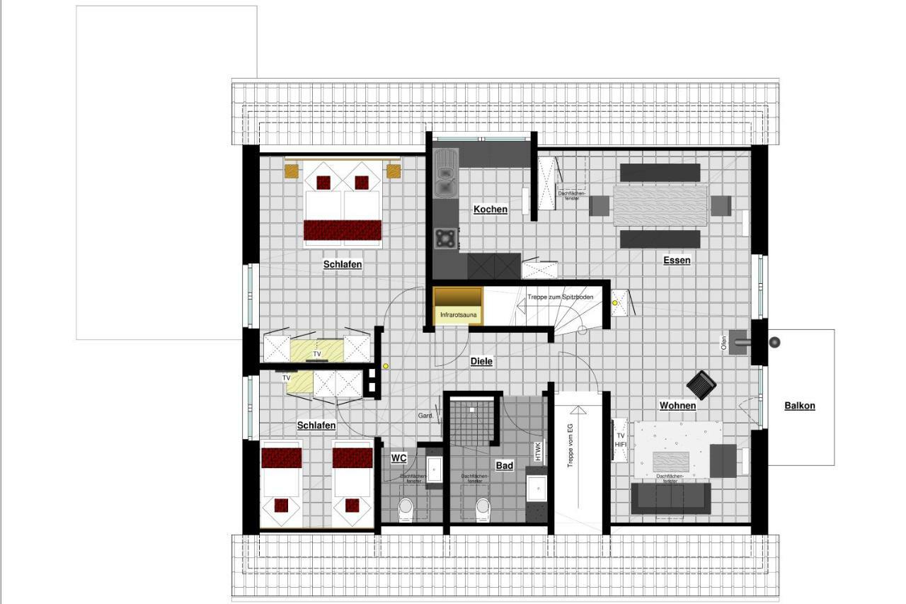 Ferienwohnung Dat Witte Hus 2 Büsum Exterior foto